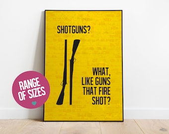 Lock Stock and Two Smoking Barrels poster, Lock Stock movie wall art, Guy Ritchie print, alternative movie poster, living room wall print