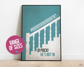 Shaun of the Dead print, Shaun of the Dead movie poster, minimalist movie poster, movie quotes, movie art print, movie prints