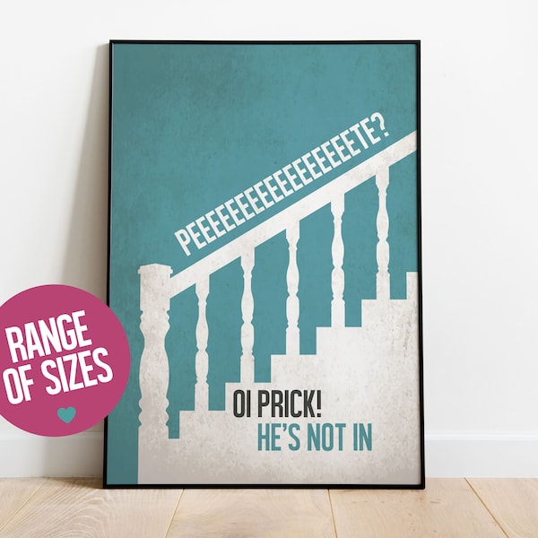 Shaun of the Dead print, Shaun of the Dead movie poster, minimalist movie poster, movie quotes, movie art print, movie prints