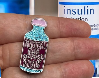Magical Life Giving Elixir - Insulin Enamel Pin