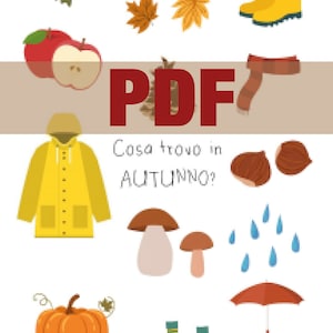 AUTUNNO - poster stagioni Montessori A4 in PDF stampabile