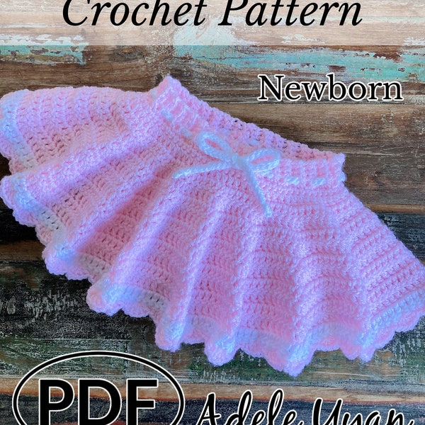 PDF Newborn Baby Skirtie, Crochet Baby Gift, Baby Photo Prop, New Baby, Baby Skirt, New Baby Gift, Crochet Outfit *Pattern Only*