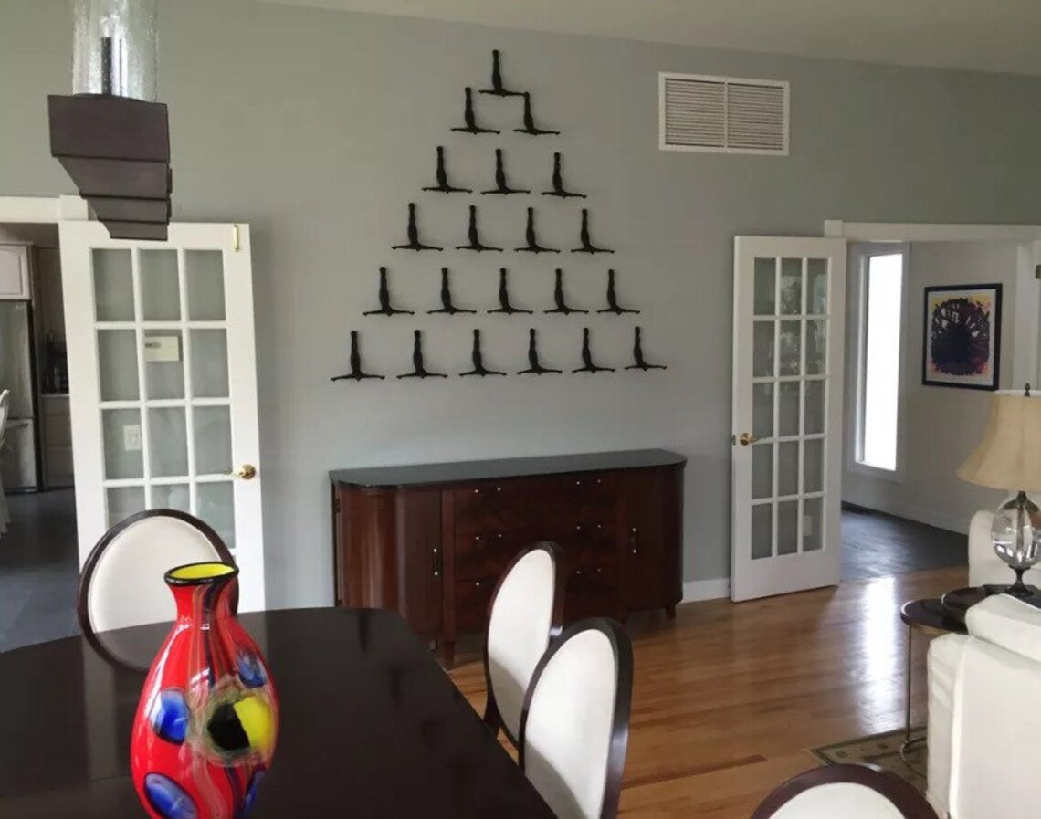 Diving Men Sculpture Iron Wall Art Etsy