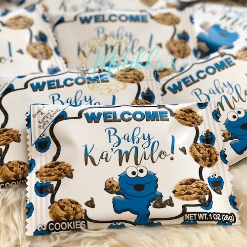 Baby Cookie Monster Cookie Favor Bags/cookie Monster/cookie Etsy