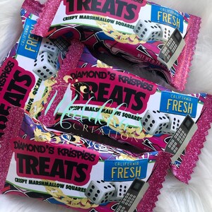 Fresh Princess Rice Krispy Treats - Fresh Princess Party - Fresh Princess Favors