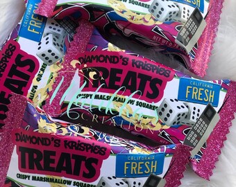 Fresh Princess Rice Krispy Treats - Fresh Princess Party - Fresh Princess Favors