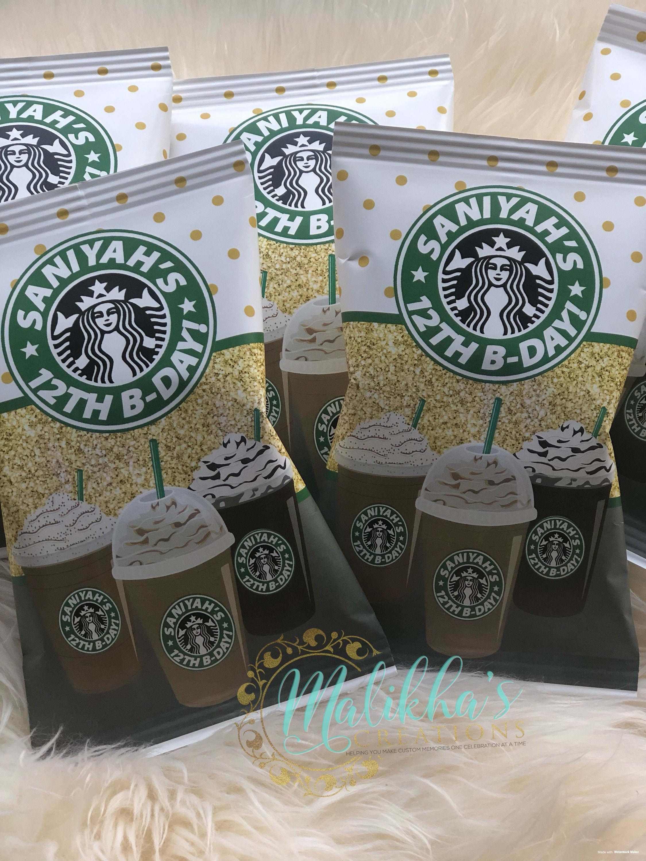 Starbucks Party - Starbucks Birthday - Starbucks Party Favors ...