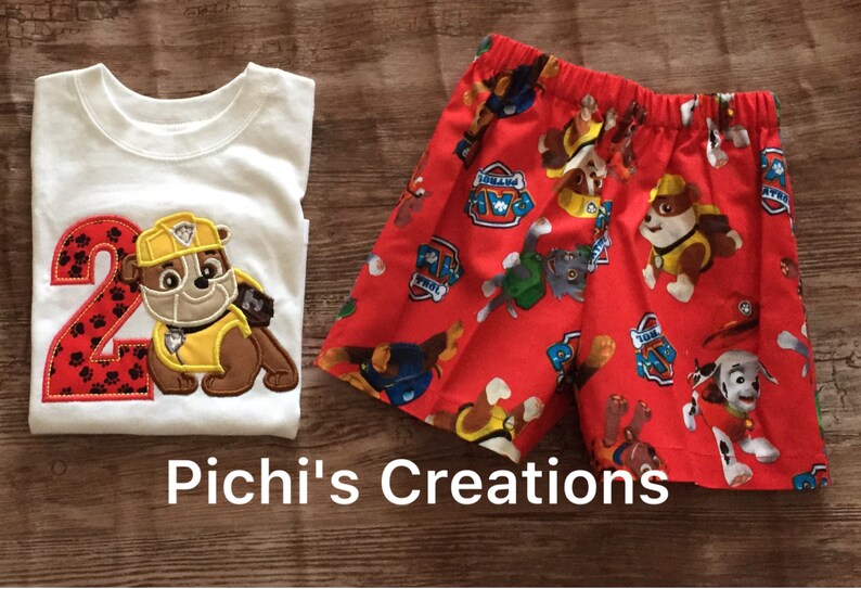 paw patrol birthday outfit boy