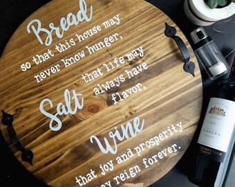 Printable New Home Blessing Bread Salt Wine Poem bread wine