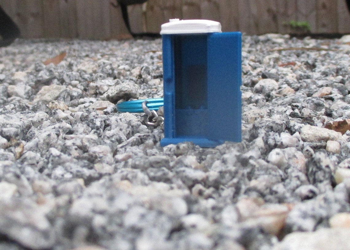 Porta Potty Keychain Portable Restroom Portable Toilet Key Etsy