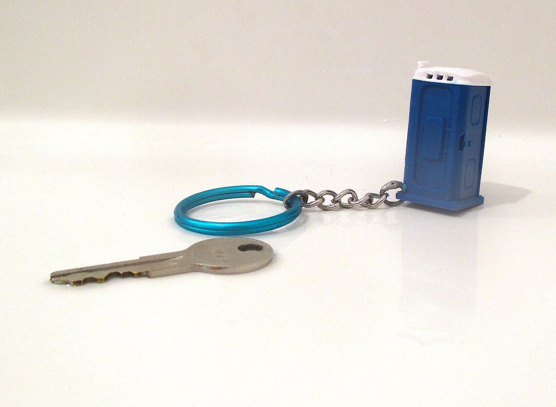 Porta Potty Keychain Portable Restroom Portable Toilet Key Etsy