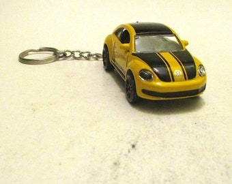 VW Beetle keychain, 汽車 Volkswagen Beetle keychain, Hippie car keychain, Ladies bug, Mens or Womens keychain, Mens or Womens gift