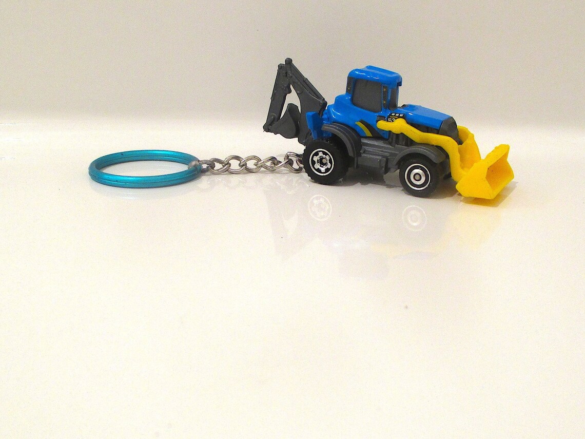 Custom Front loader backhoe Keychain Heavy Equipment Mines Etsy