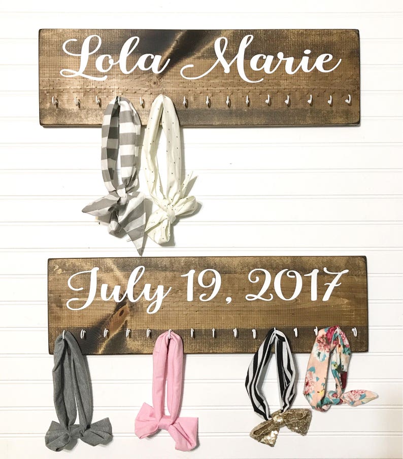 Bow Holder Headband Holder Bow Storage Baby Girl Baby Girl Etsy