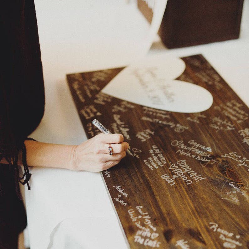 Alternative Wedding Guest Book Wood Guest Book Wedding Etsy
