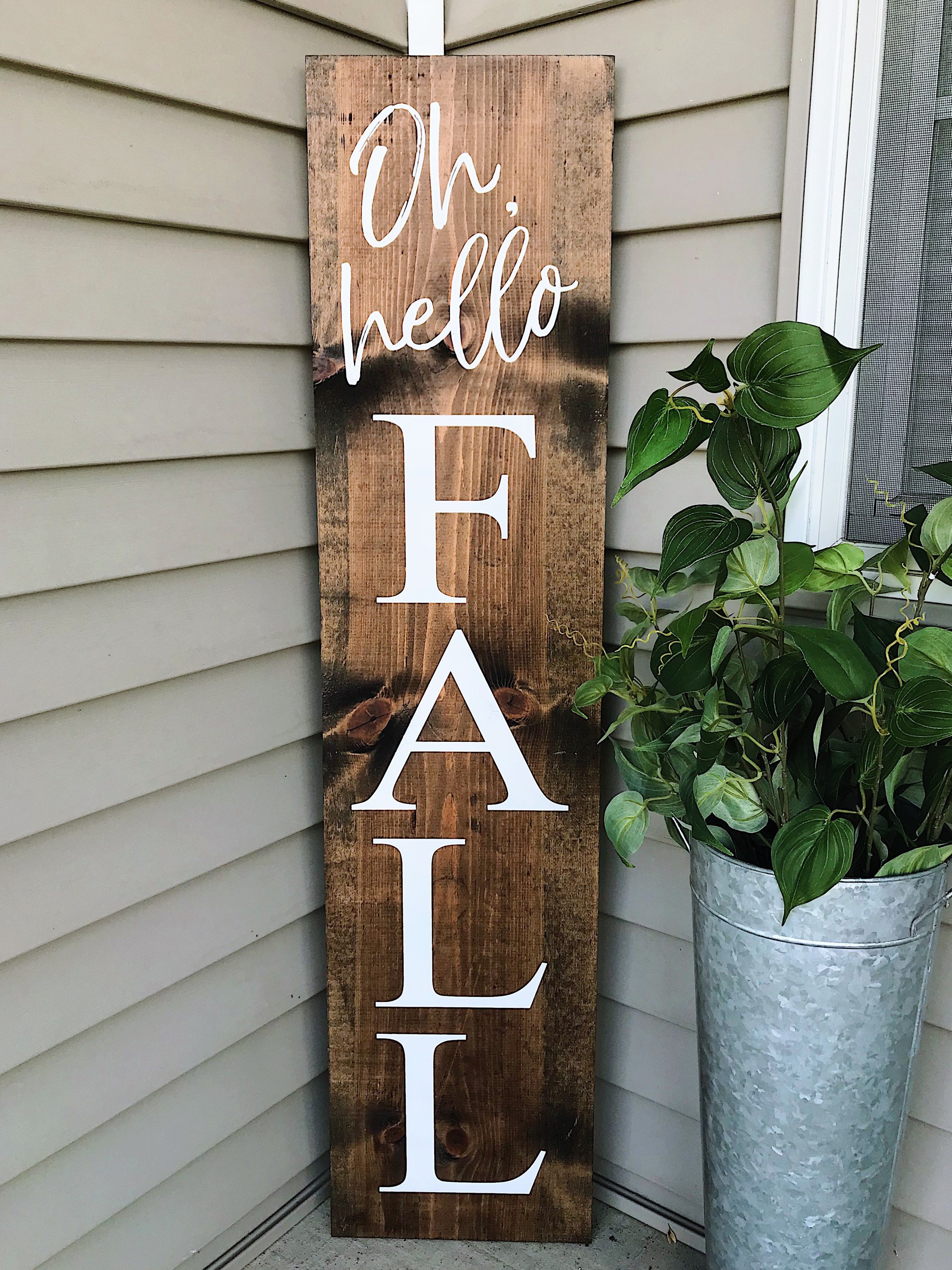 Fall signs Fall welcome signs Welcome signs Front porch | Etsy
