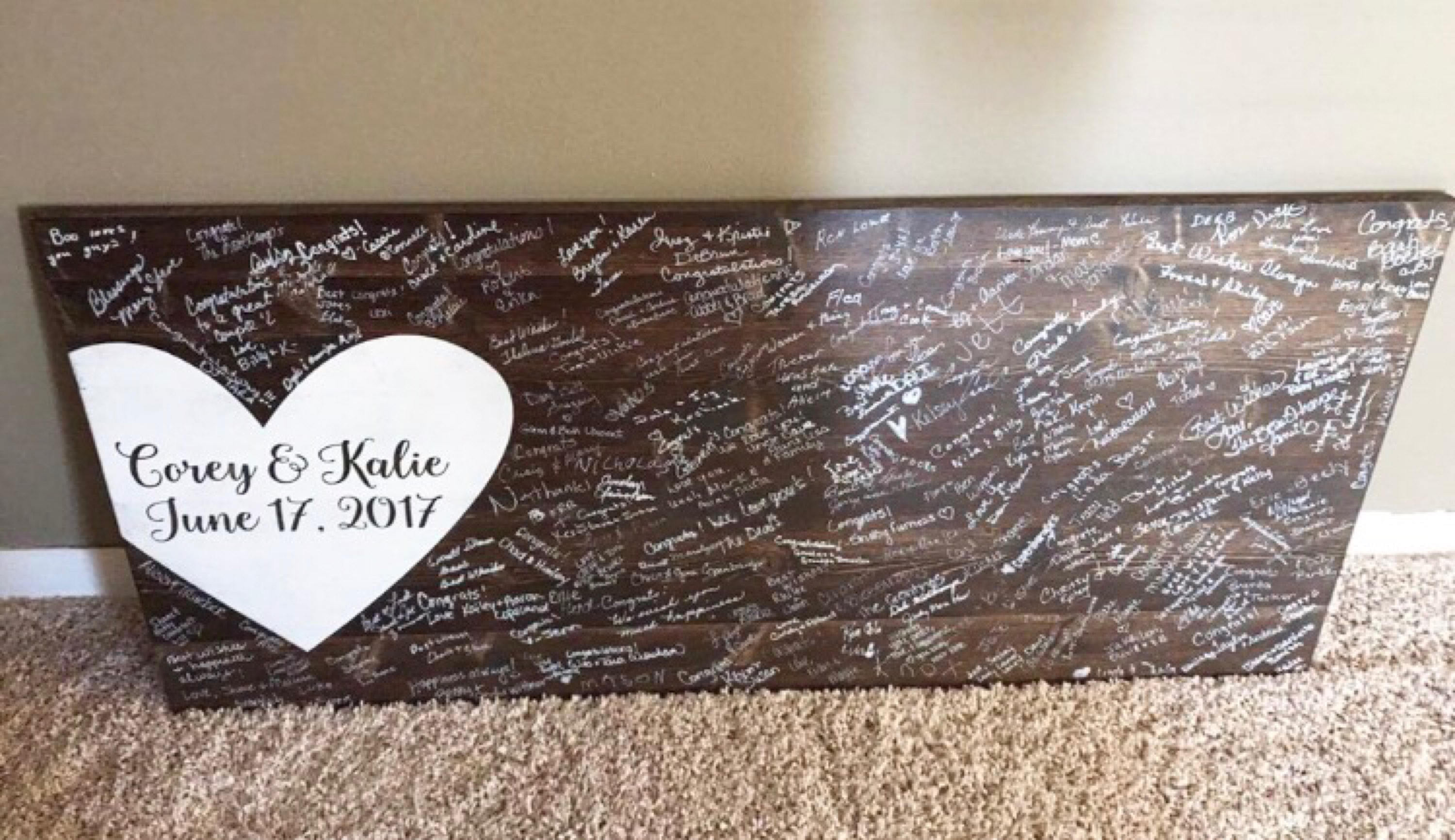Alternative Wedding Guest Book Wood Guest Book Wedding Etsy