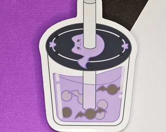 Creepy Cute Bubble Tea Die-Cut Sticker