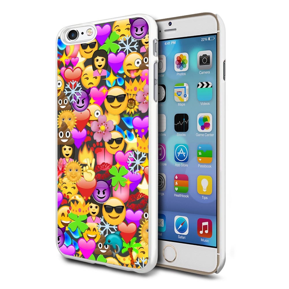 Multi Emoji Design Hard Back Phone Case Cover For Apple Etsy