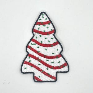 Christmas Snack Cake Embroidered Patch