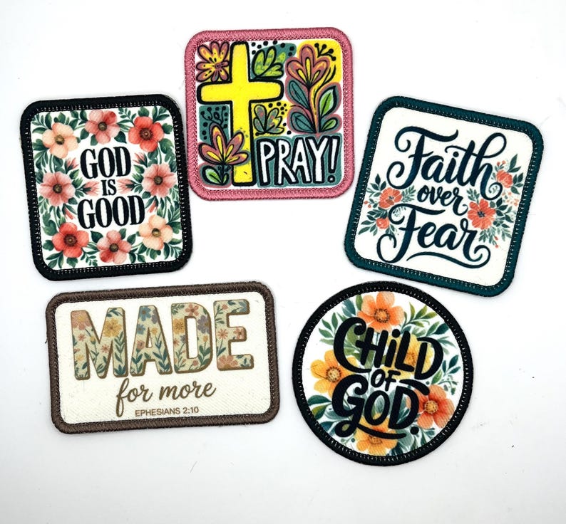 Faith Based Patches | Sublimation | Printed Patch | Sew on | Iron on ...