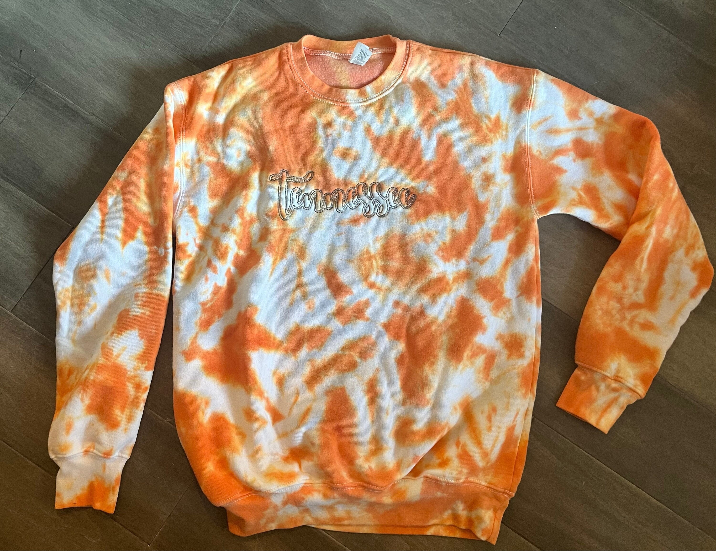 Tennessee Tie Dye Sweatshirt Super Soft Football Game Day Big Orange Etsy
