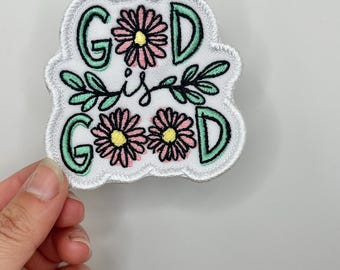 God is Good patch | Faith Patch | Trucker hat | CrossFit | Sew on | iron on | Hook