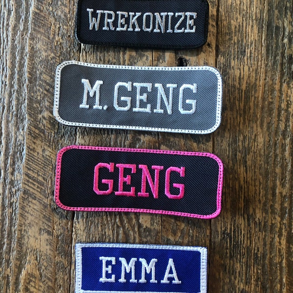 Custom Name Tape Patch with HOOK