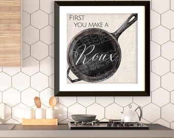 First you make a Roux Louisiana Kitchen decor