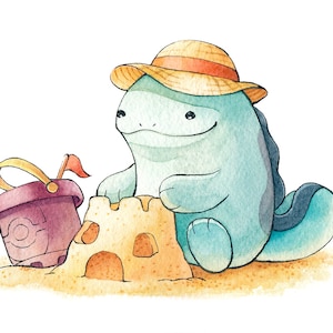 Castillo de arena de Quagsire