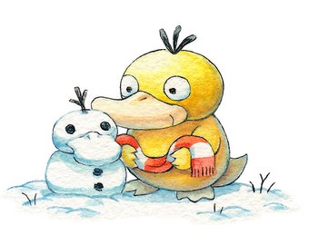 Schneeente Psyduck 2