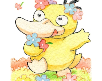 Bloemrijke Psyduck