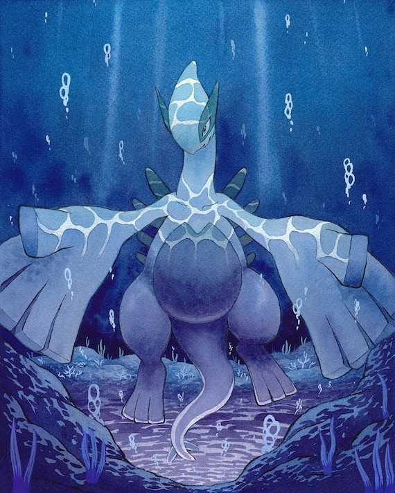 LUGIA inspired Pokemon Print