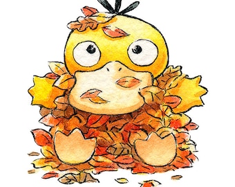 Leaf Pile Psyduck 2