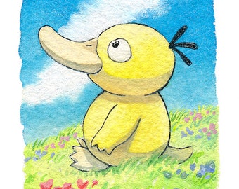 Wilde bloem Psyduck