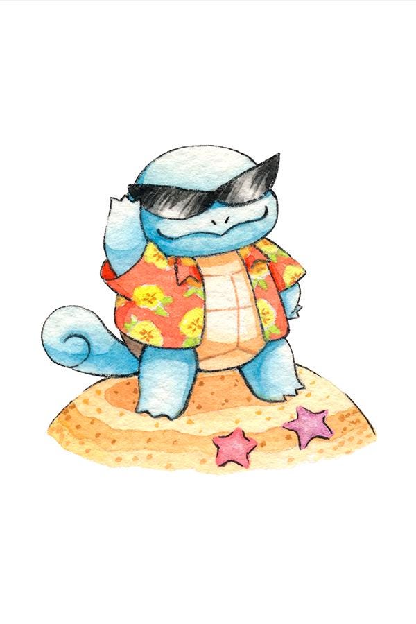 夏のゼニガメ - Etsy 日本