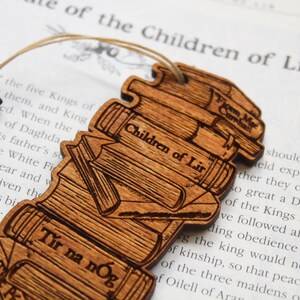 Irish Folklore Wooden Bookmark book stack mythology quote Rustic Handmade Wood Burning  lover reader Pyrography poem bookworm Ireland gift