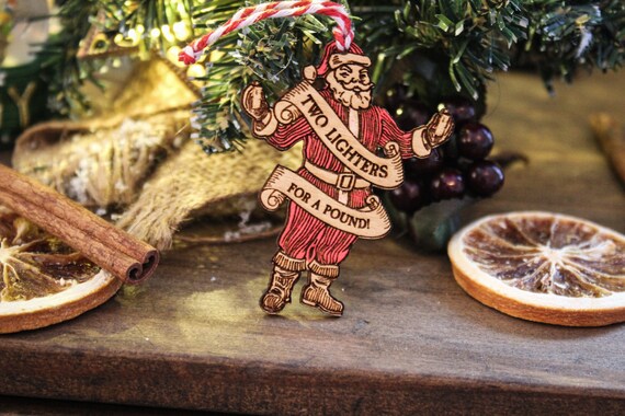 ベルファスト サンタ 木製 クリスマス オーナメント 面白い 1 ポンドで