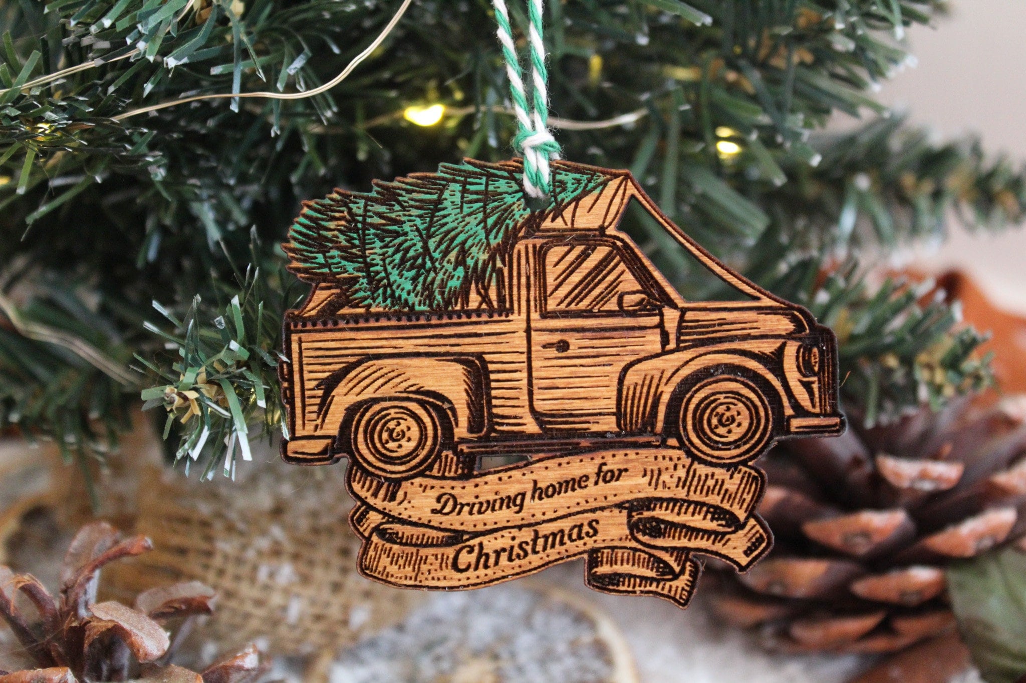 Feuerwehrmann Ornament Weihnachtsbaum Auto Rückspiegel Hängen