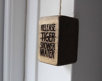 Funny Light Pull wooden Rustic Wood tiger lover laugh Pyrography Burned Chunky Bathroom Kitchen Long Cord Large Vintage Lamp fun gift home