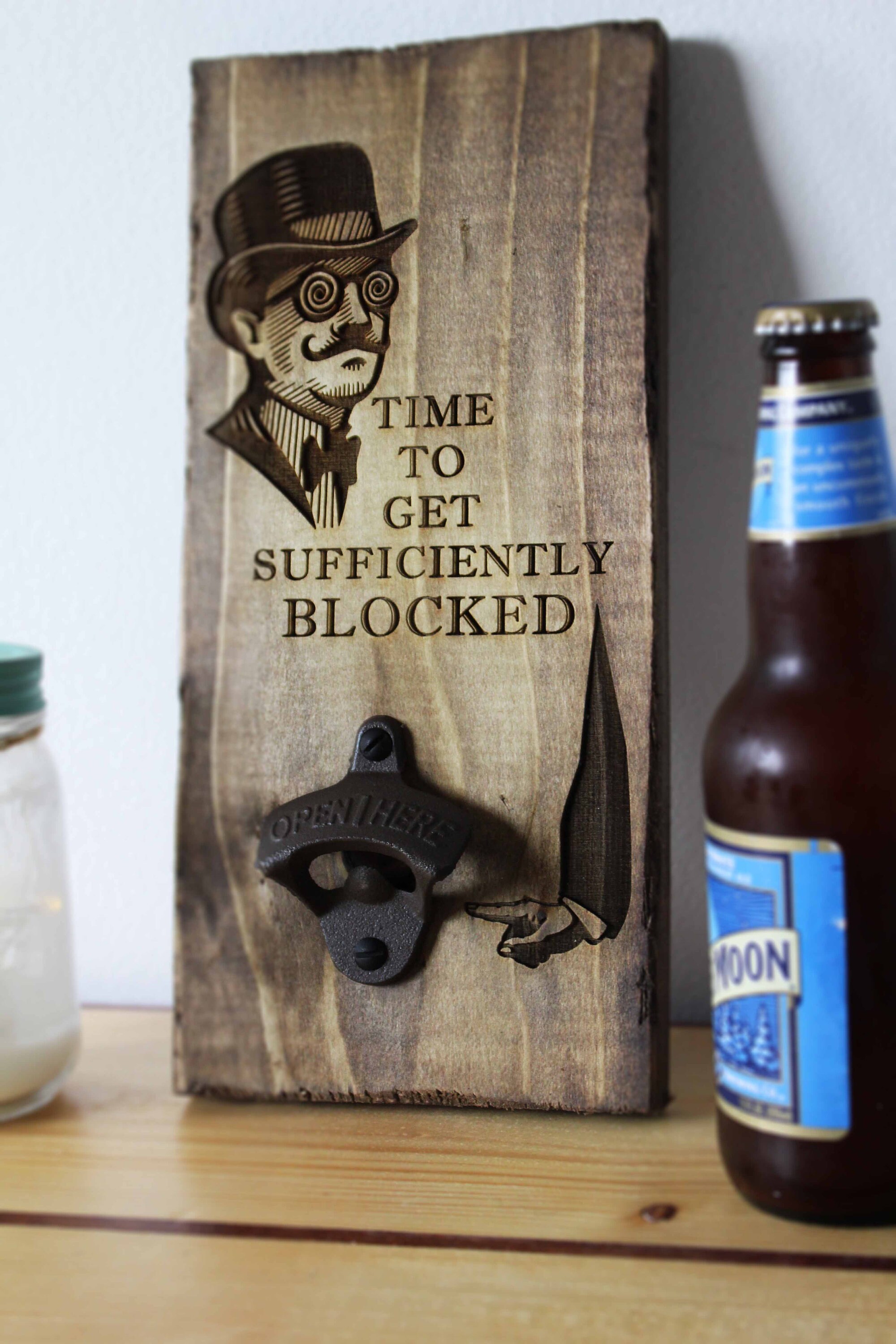 Punk Skull Bottle Opener – Funny Beer Lifter, Halloween Gift Idea