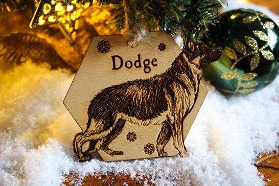 Deutscher Schäferhund personalisierte Holz Kugel Ornament Hund Name Rasse  Geschenk schrulligen rustikalen Laser Holz verbrannt verzierthund Hund  Liebhaber Haustier Dekoration - .de