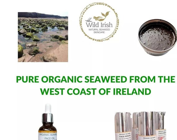Anti ageing Seaweed Face Oil & Serum Gift Set with Organic Seaweed from the West Coast of Ireland. Natural and Organic. Preservative Free
