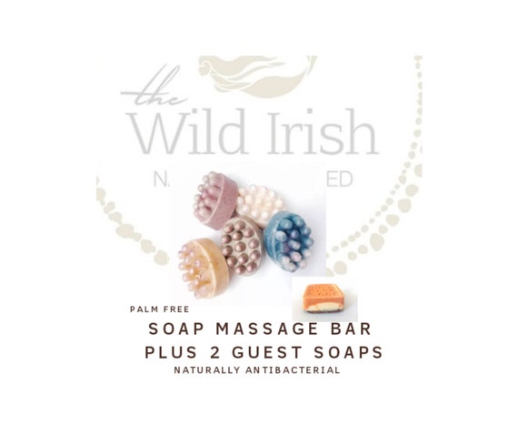 Vegan Soap Gift Set. Massage Large Bar plus 2 guest soaps. Palm Free / Nut Free Soap.