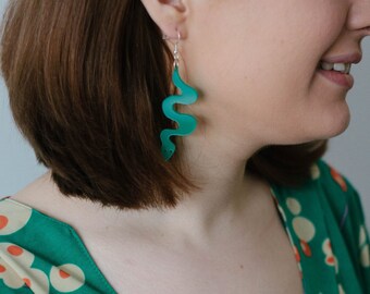 Small Snake Earrings Tea Party at the Zoo