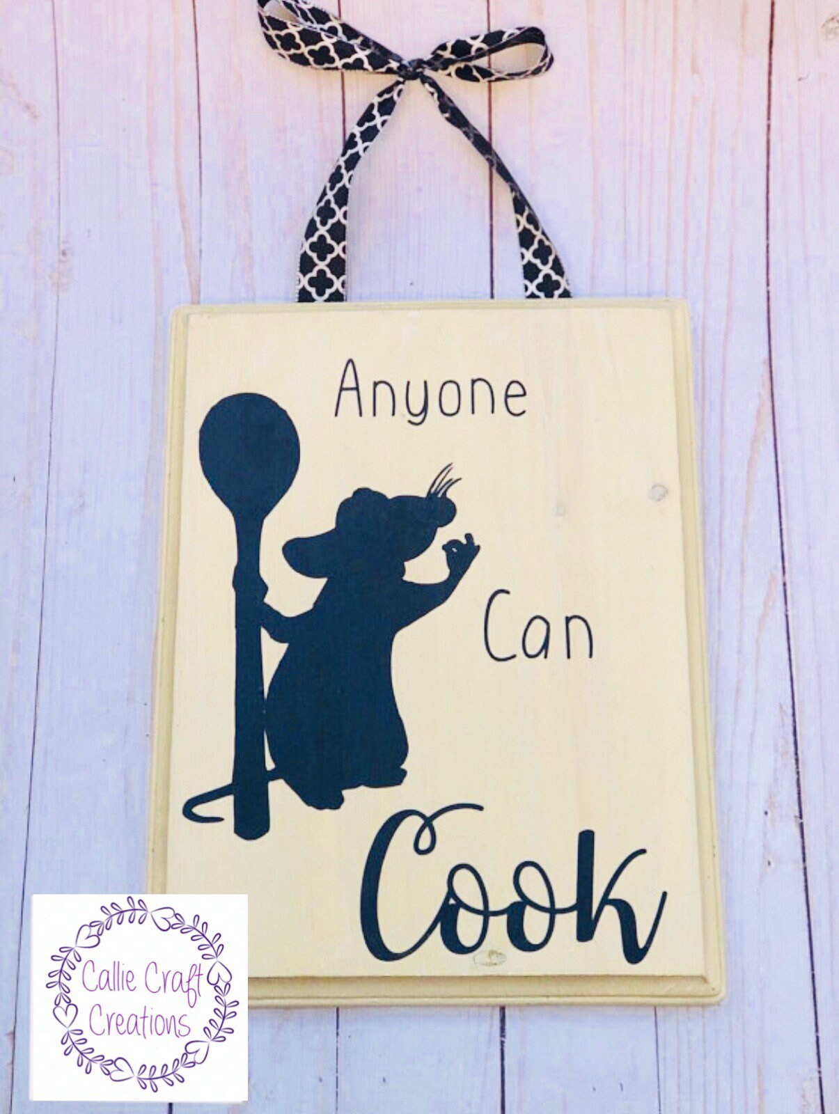 Ratatouille Anyone Can Cook Sign 9x12 customizable Etsy