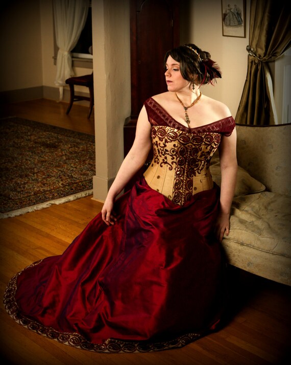 Plus Size Wedding Corset Gown Curvy Bridal Hourglass Full Etsy