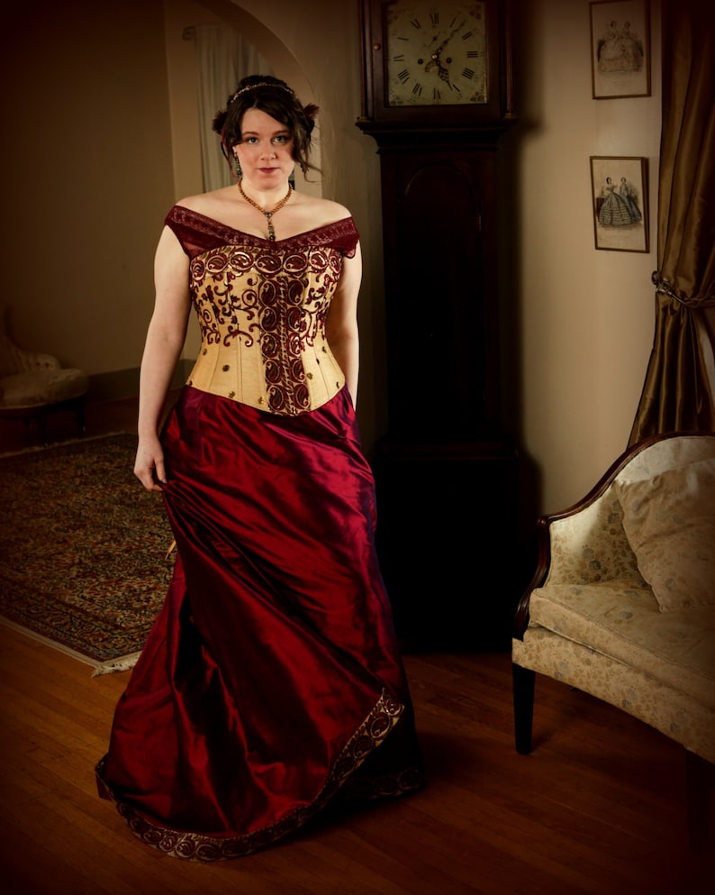 Plus Size Wedding Corset Gown Curvy Bridal Hourglass Full Etsy