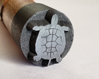 3/4" Graphite Turtle Stamp