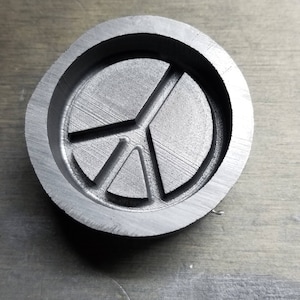 Graphite Mold: Peace Sign Cab - 50mm